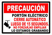 EDI035 Precaución Portón Eléctrico