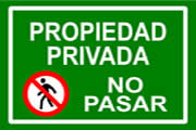 EDI037 Propiedad Privada No Pasar