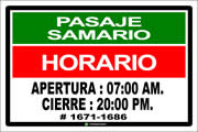 EDI041 Horario de Apertura y Cierre