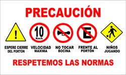 EDI047 Precaución Respetemos las Normas