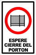 EDI051 Espere Cierre del Portón